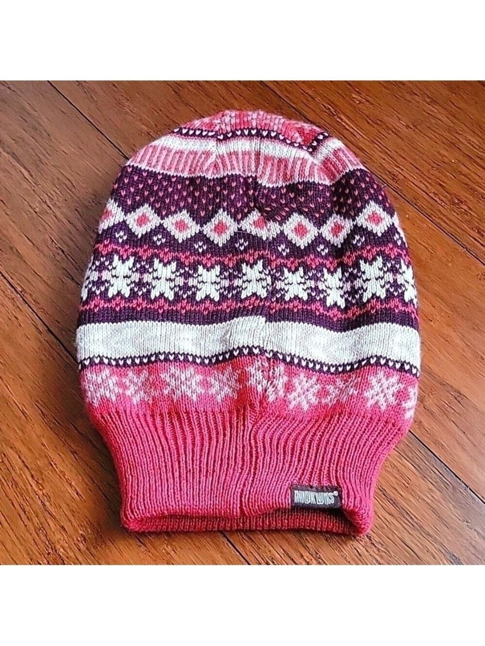 Mukluks Reversible Beanie Winter Snow Cable Knit Hat